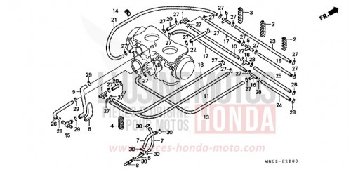TUBING (1) (GL1500J) GL1500J de 1988